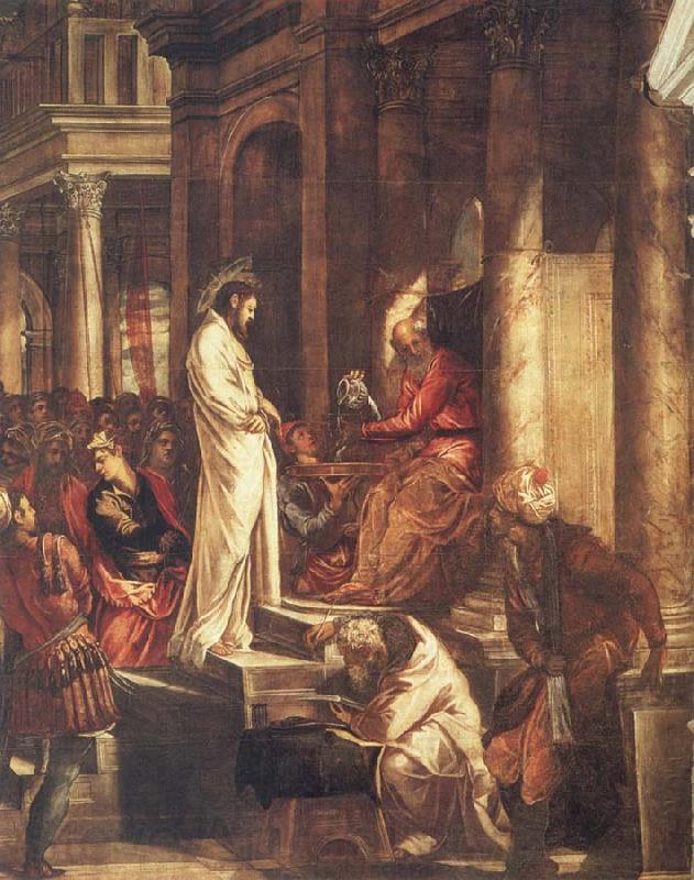 TINTORETTO, Jacopo Christ before Pilate Spain oil painting art